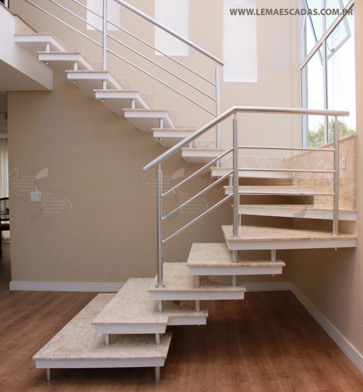 Qual o Valor de Escada Pré Moldada para Sala Limeira - Escada Pré Moldada de Viga Central