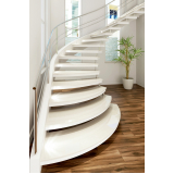 escada de madeira com curva preço Londrina