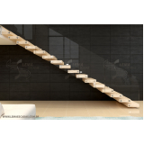escada flutuante de madeira orçamento Diadema